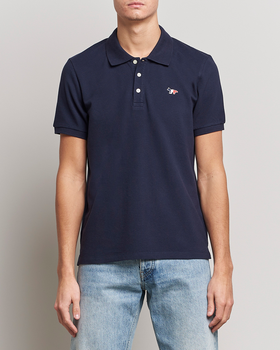 Uomini | Polo | Maison Kitsuné | Tricolor Fox Polo Navy