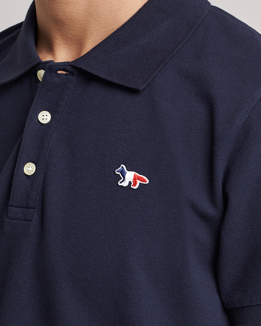 Uomini | Polo | Maison Kitsuné | Tricolor Fox Polo Navy