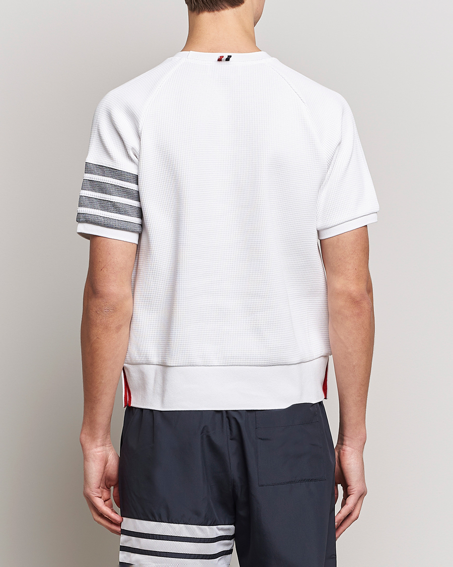 Uomini | T-shirt | Thom Browne | Short Sleeve Sweatshirt White
