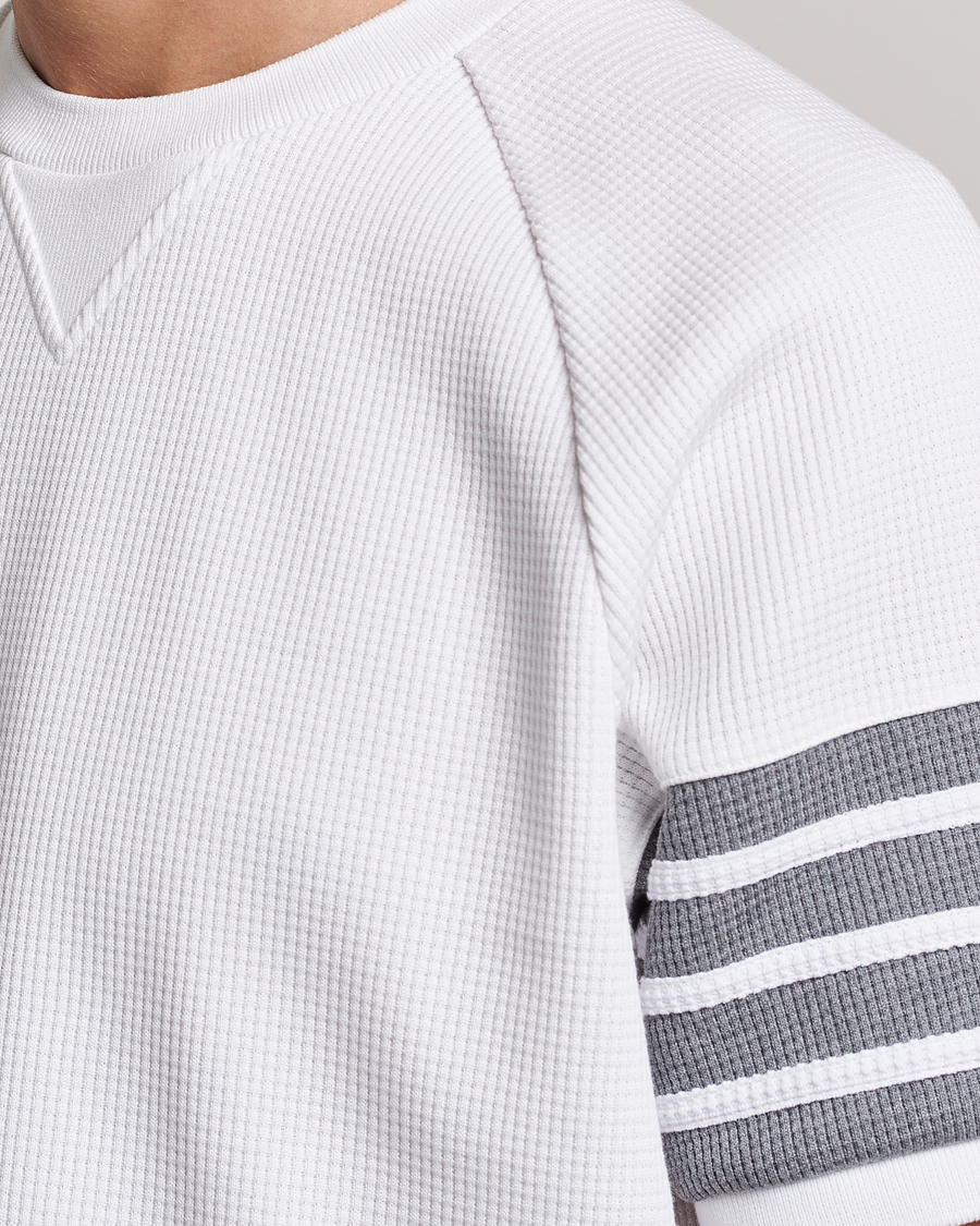 Uomini | T-shirt | Thom Browne | Short Sleeve Sweatshirt White