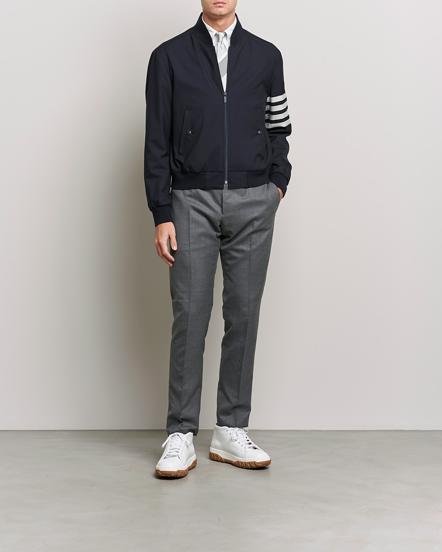 Uomini | Giacche | Thom Browne | 4-Bar Blouson Jacket Navy
