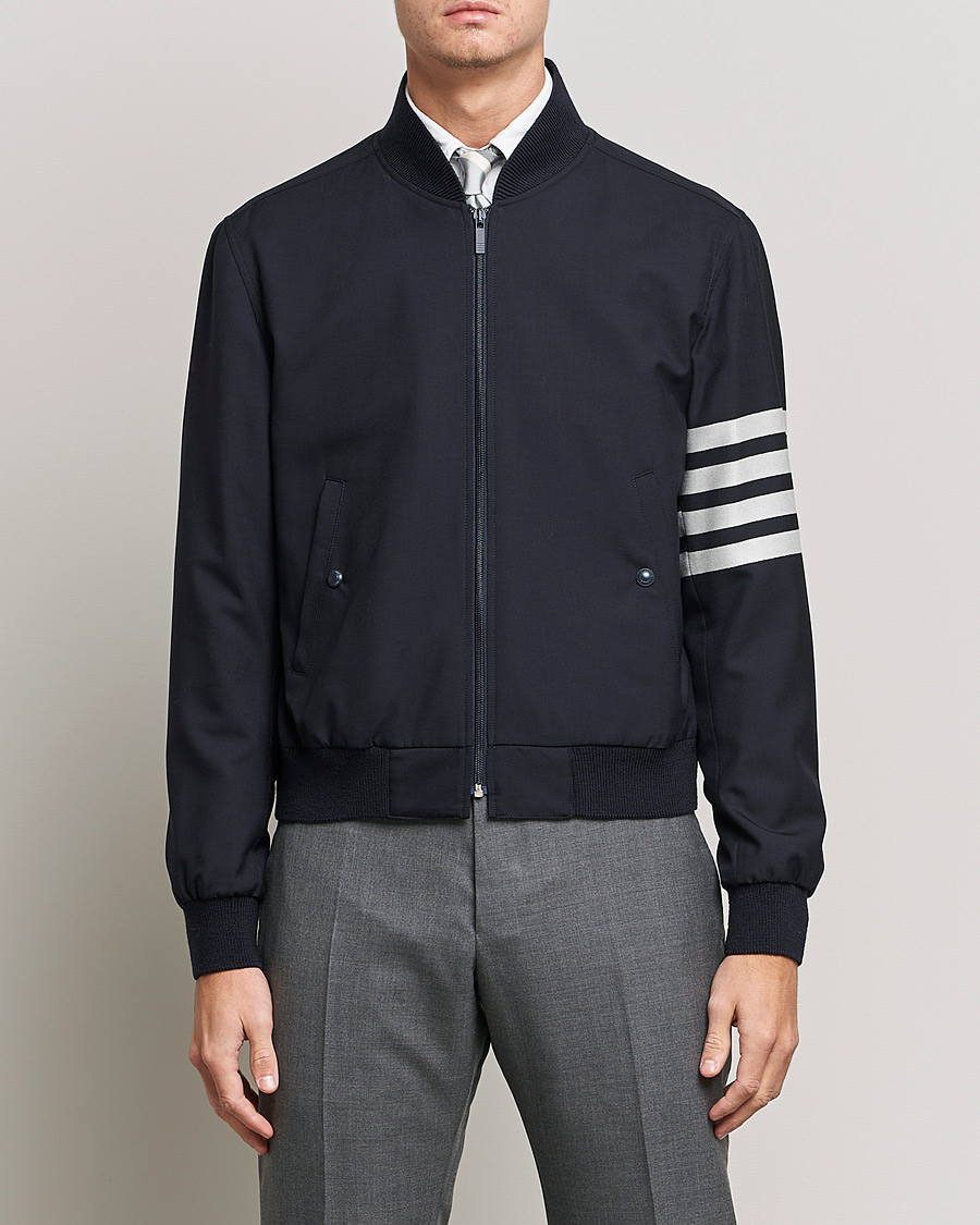Uomini | Giacche | Thom Browne | 4-Bar Blouson Jacket Navy