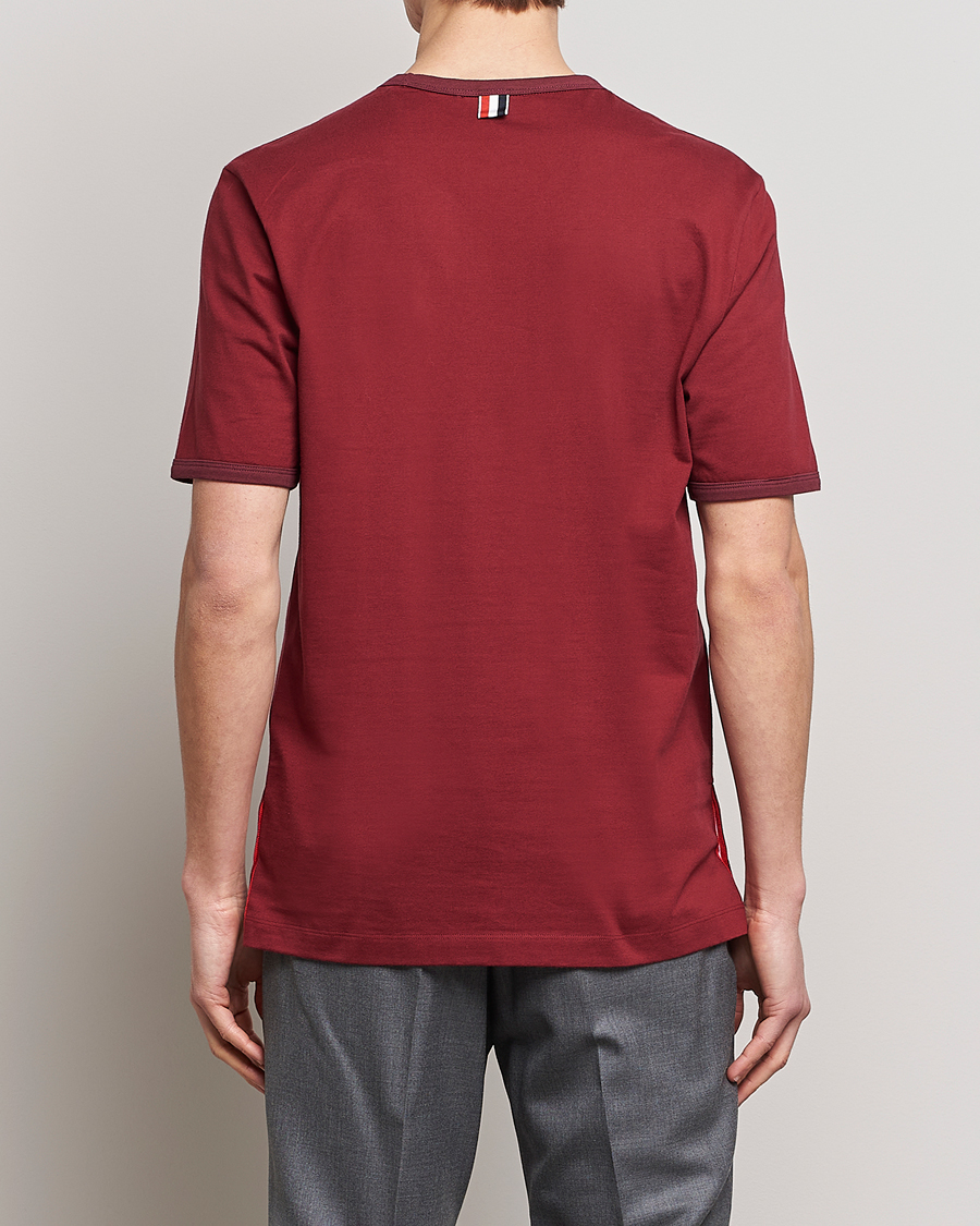 Uomini | T-shirt | Thom Browne | Jersey T-Shirt Burgundy