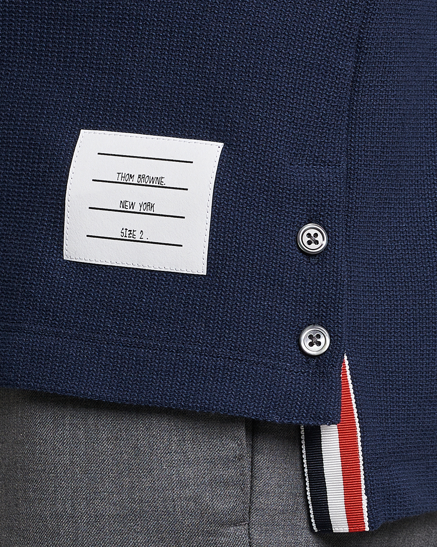 Uomini | Polo | Thom Browne | RWB Stripe Polo Shirt Navy