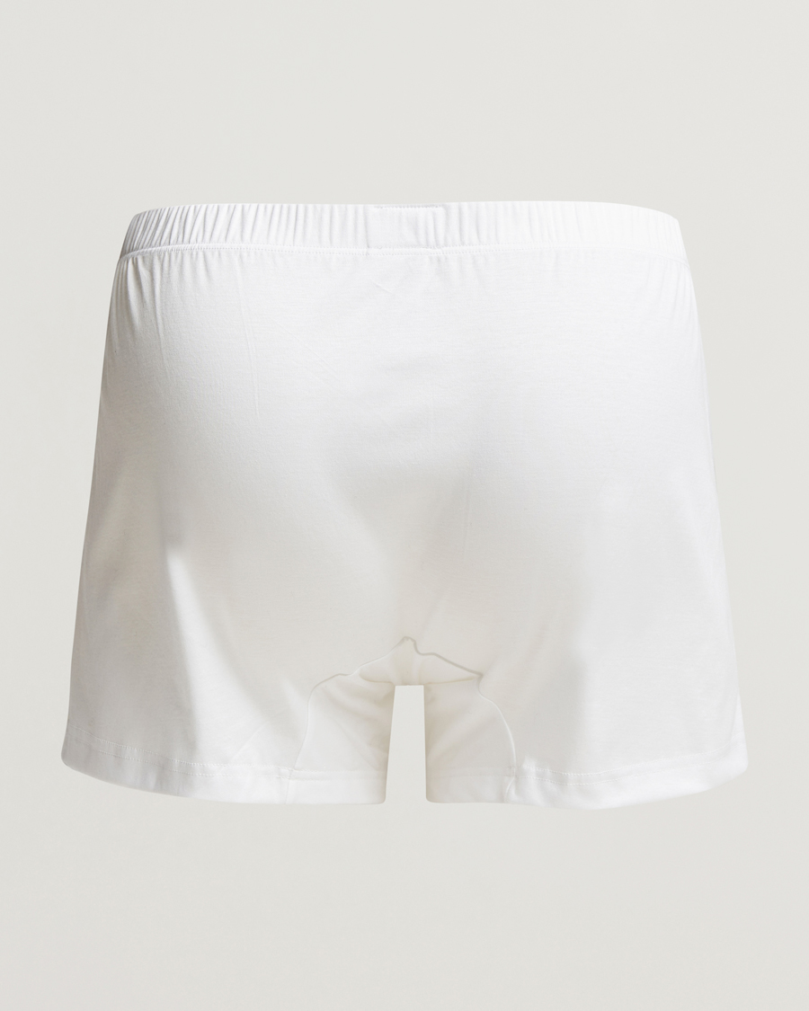 Uomini | Biancheria intima | Zimmerli of Switzerland | Sea Island Cotton Boxer Shorts White