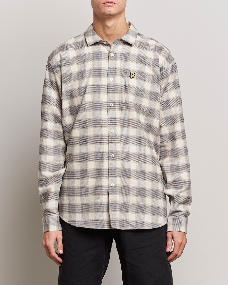 Uomini | Camicie | Lyle & Scott | Checked Cotton Shirt Taupe