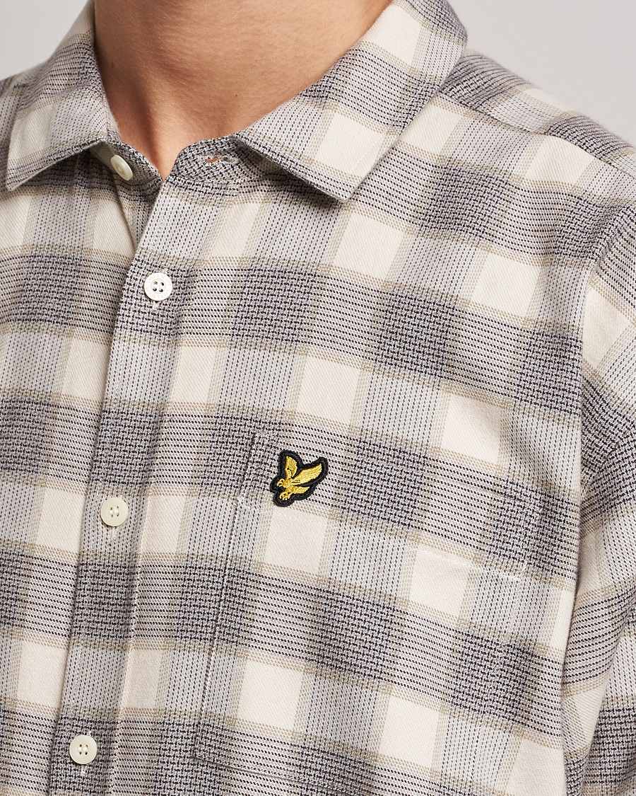 Uomini | Camicie | Lyle & Scott | Checked Cotton Shirt Taupe