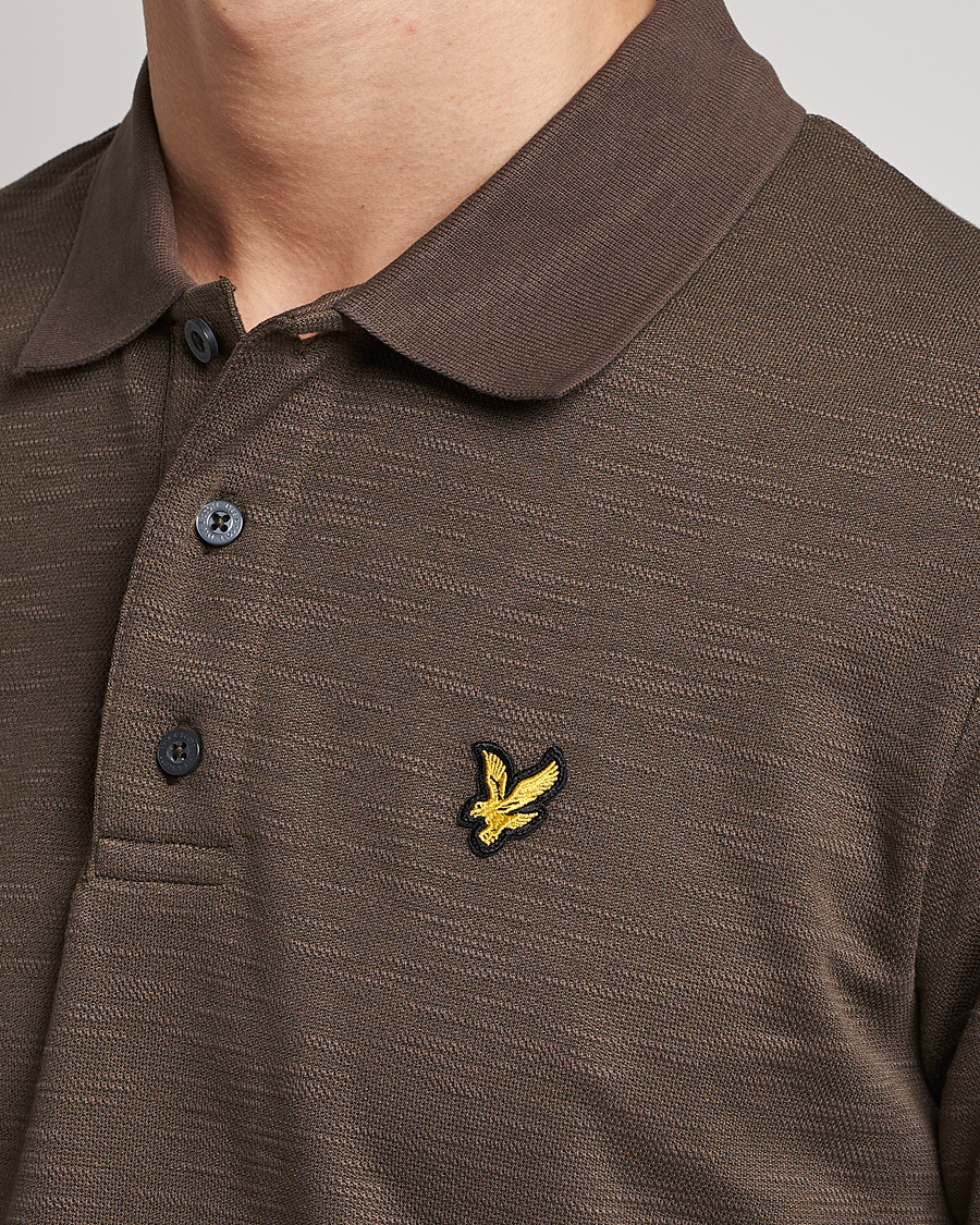 Uomini | Polo | Lyle & Scott | Chunky Slub Pique Polo Form Green