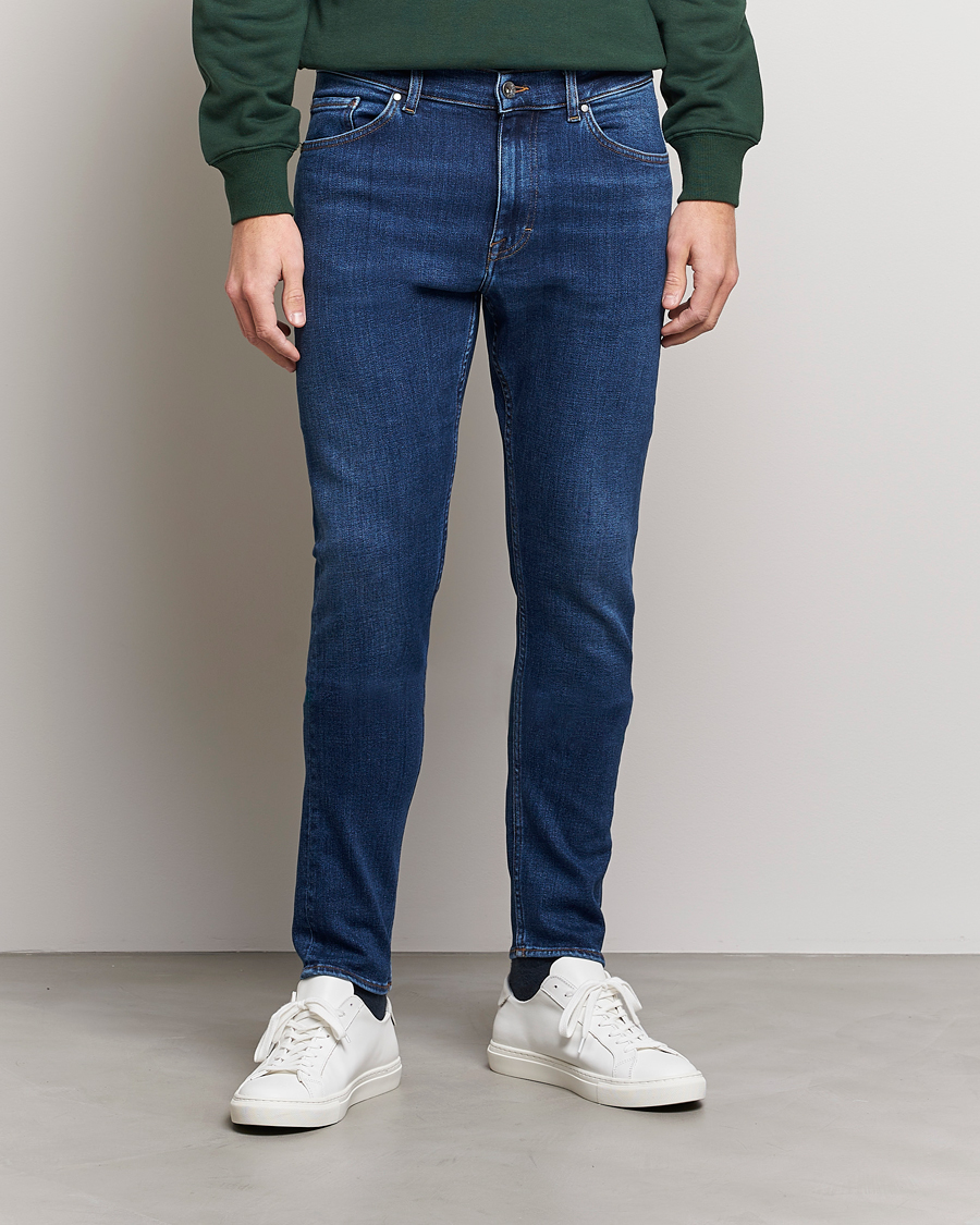 Uomini | Jeans | Tiger of Sweden | Evolve Organic Cotton Jeans Medium Blue