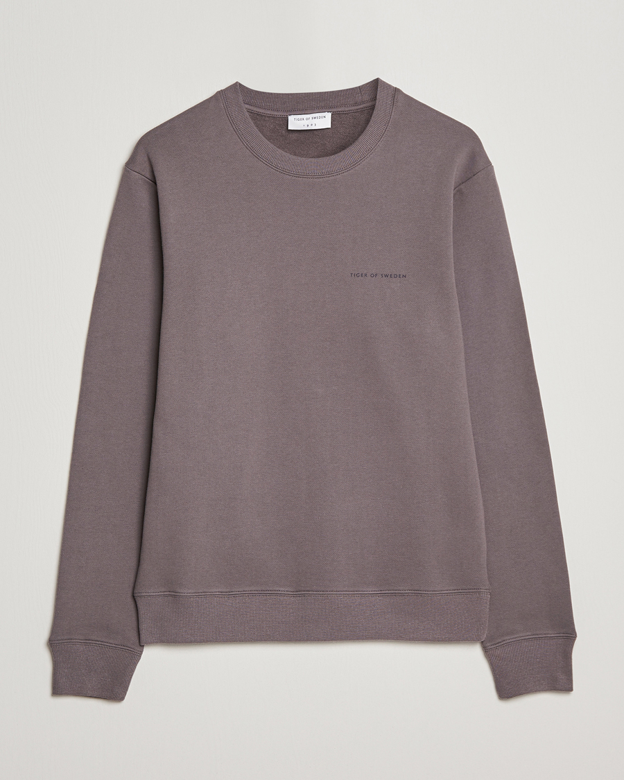 Uomini | Maglieria | Tiger of Sweden | Emerson Cotton Sweatshirt Ash Grey
