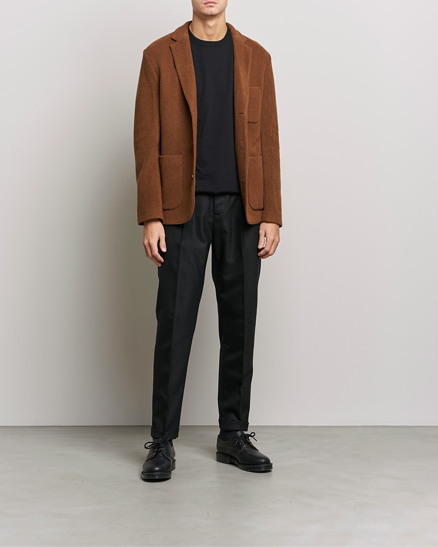 Uomini | Blazers | J.Lindeberg | Carlton Wool Cardigan Blazer Chipmunk