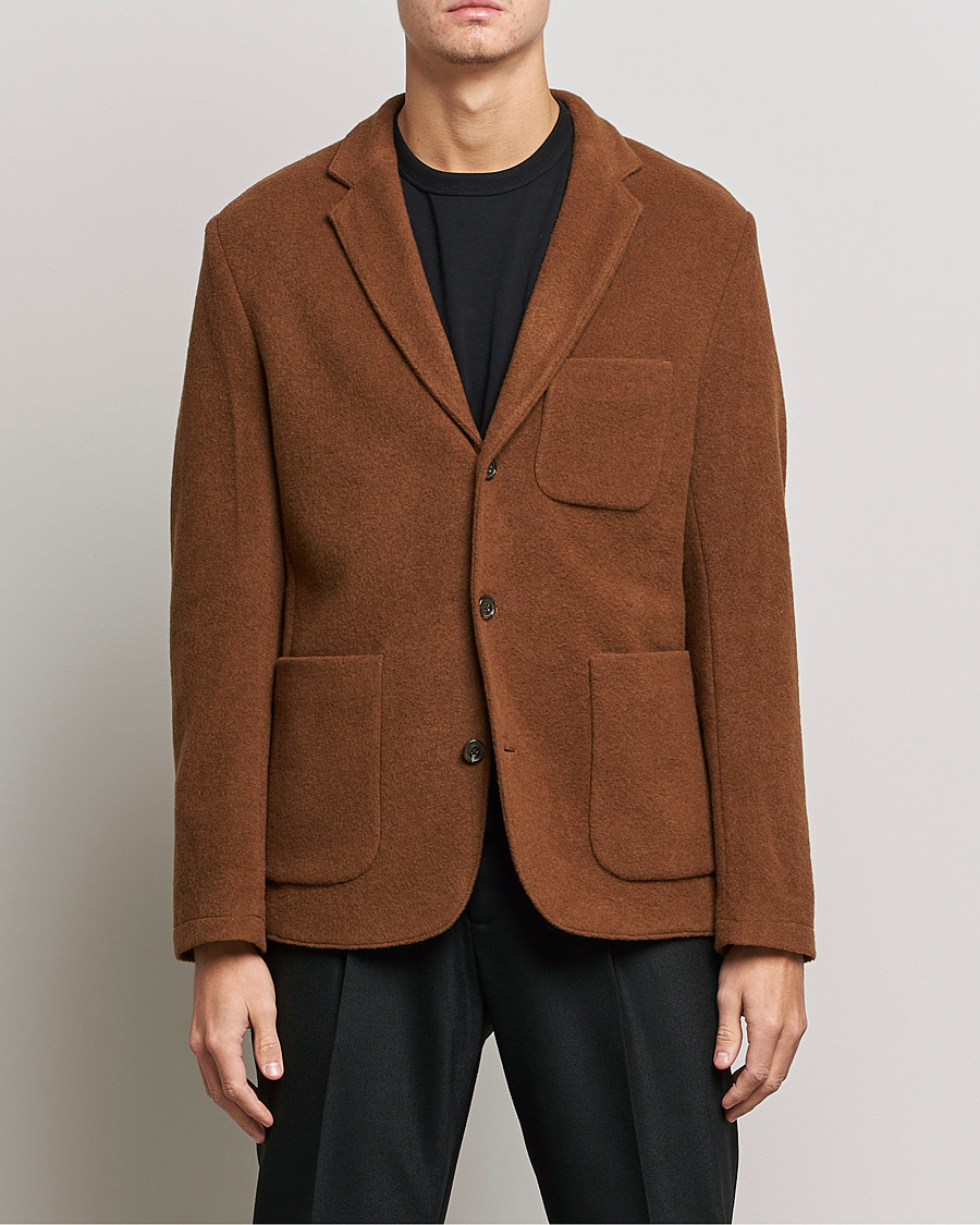 Uomini | Blazers | J.Lindeberg | Carlton Wool Cardigan Blazer Chipmunk