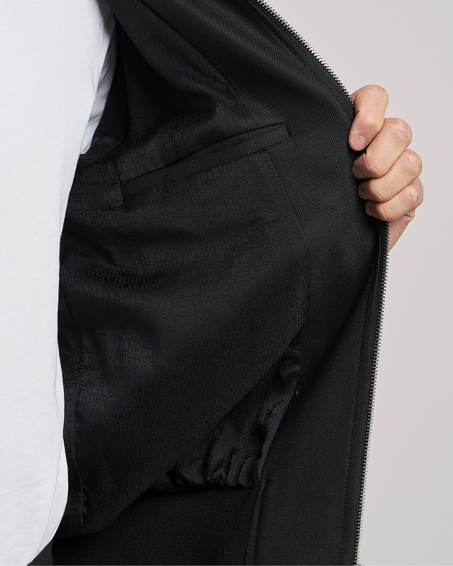 Uomini | Giacche | J.Lindeberg | Thom Bomber Wool Twill Jacket Black