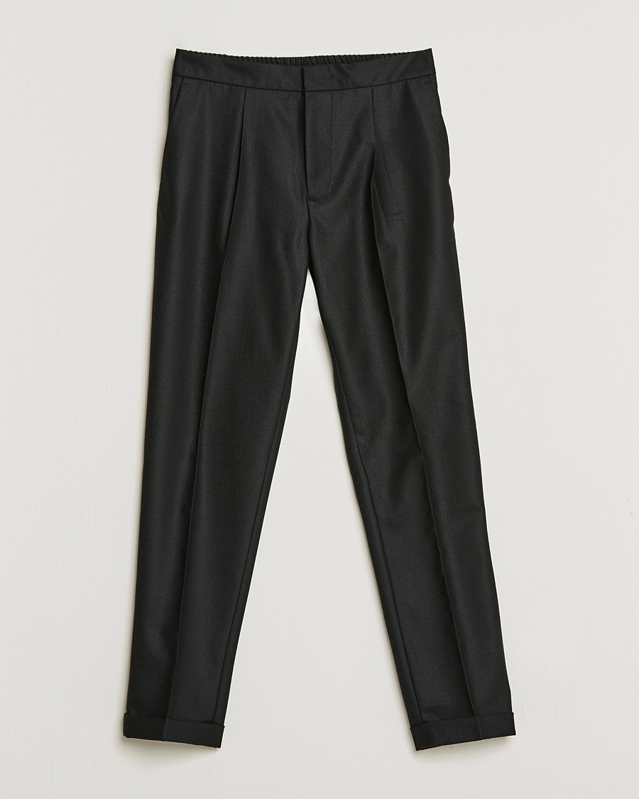 Uomini | Pantaloni | J.Lindeberg | Sasha Wool Twill Pants Black