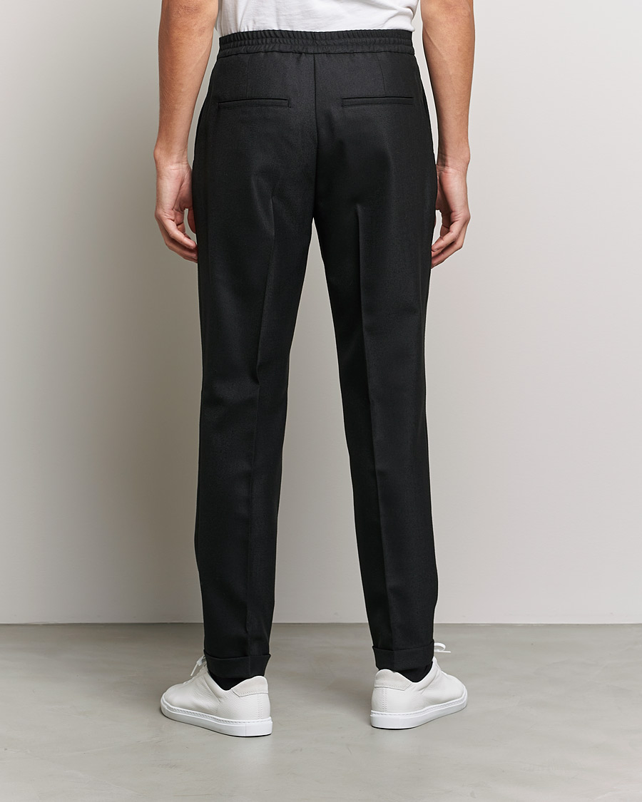 Uomini | Pantaloni | J.Lindeberg | Sasha Wool Twill Pants Black