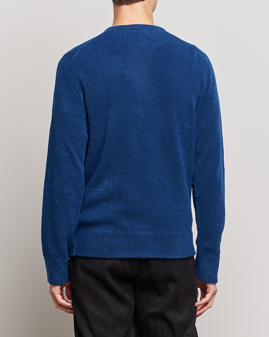 Uomini | Maglieria | J.Lindeberg | Yuri Merino Logo Crew Neck Sweater Navy Peony