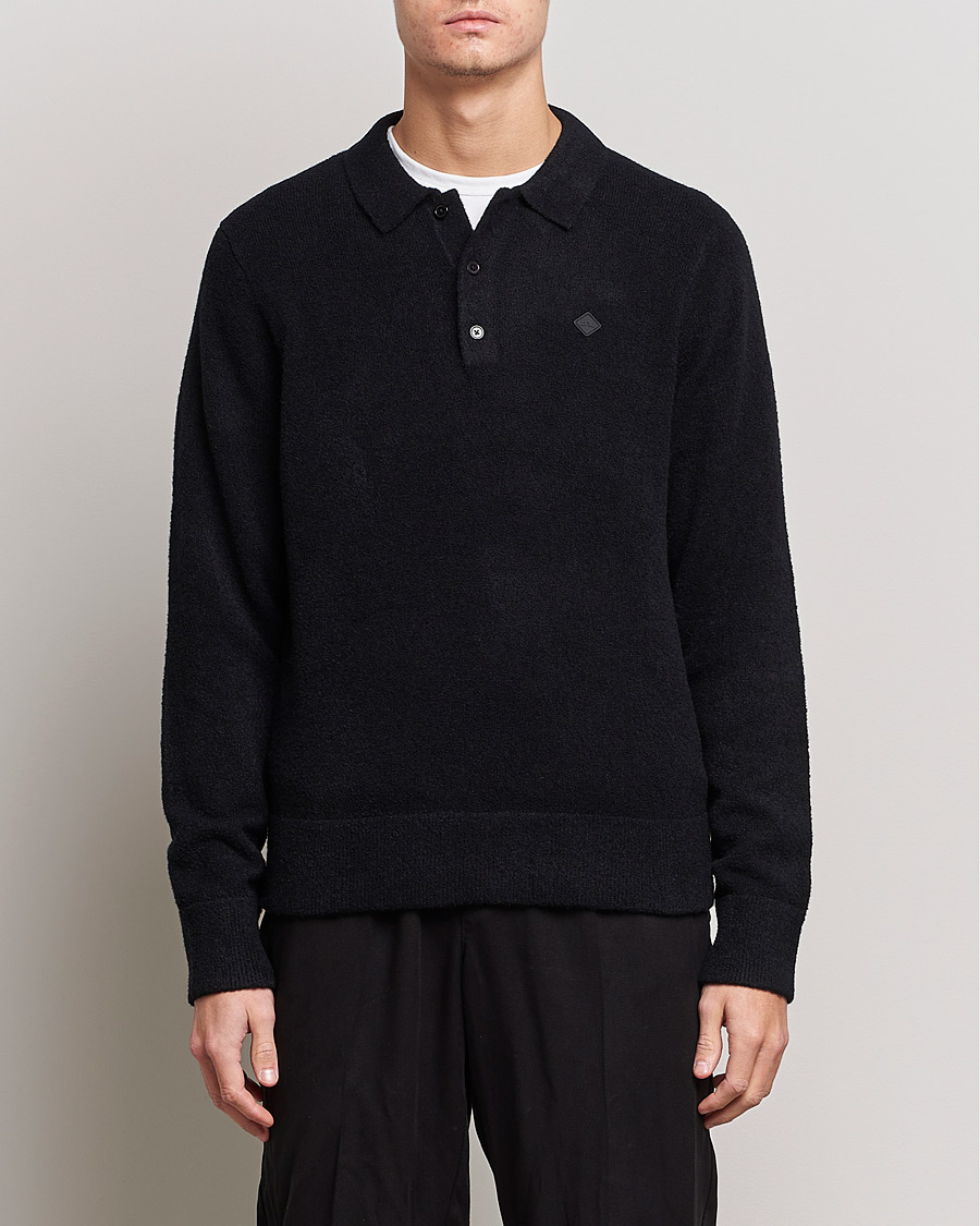 Uomini | Maglieria | J.Lindeberg | Yann Merino Logo PoloShirt Black