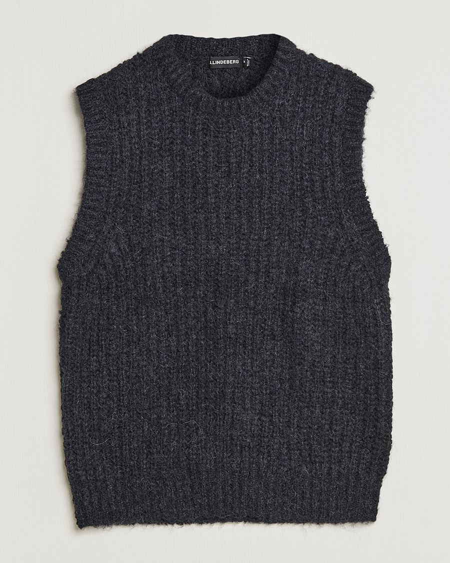 Uomini | Maglieria | J.Lindeberg | Alfons Wool Slipover Black