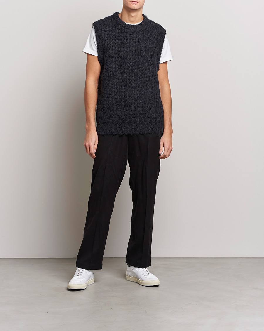Uomini | Maglieria | J.Lindeberg | Alfons Wool Slipover Black