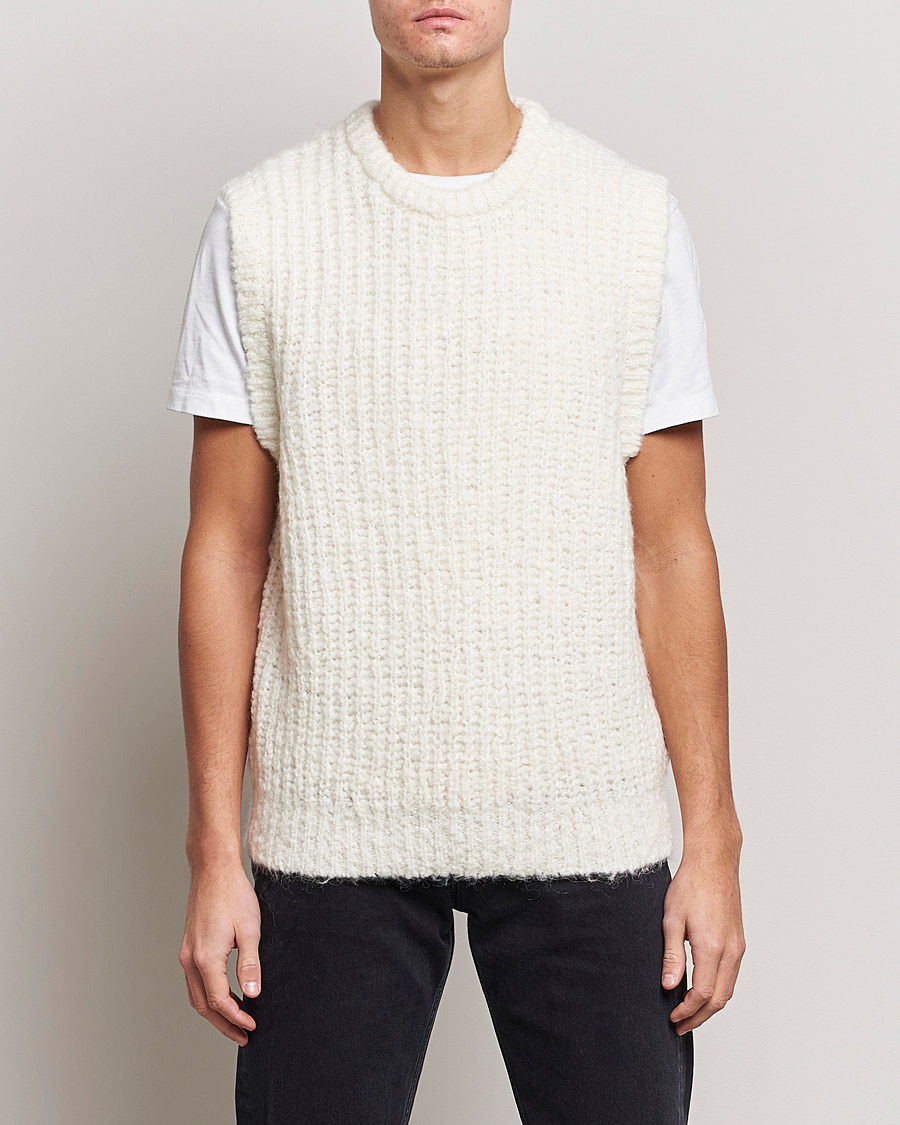 Uomini | Maglieria | J.Lindeberg | Alfons Wool Slipover Cloud White