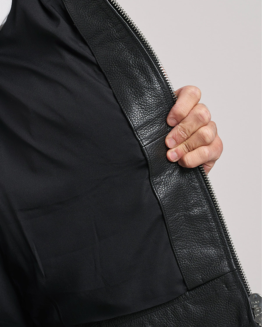 Uomini | Giacche | J.Lindeberg | Grizzly Sheepskin Leather Jacket Chipmunk