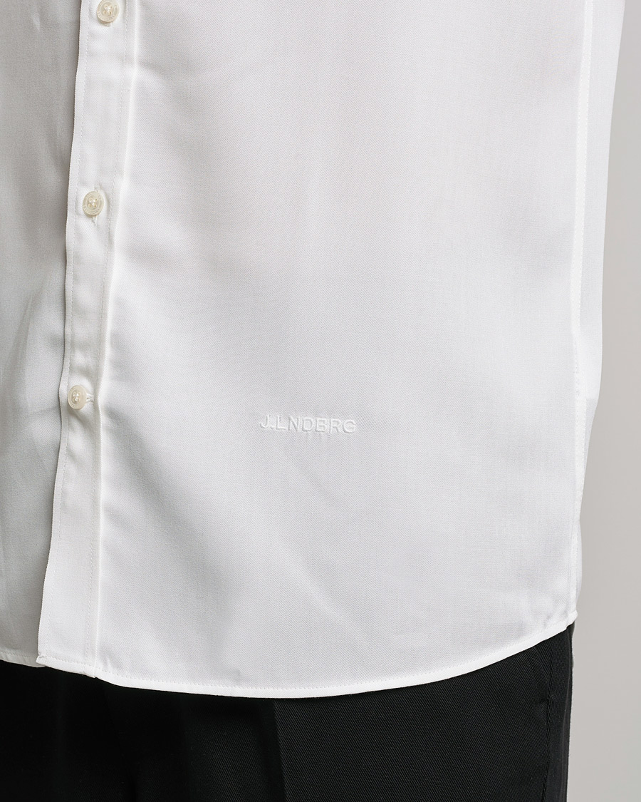 Uomini | Camicie | J.Lindeberg | Slim Fit Tencel Shirt Cloud White