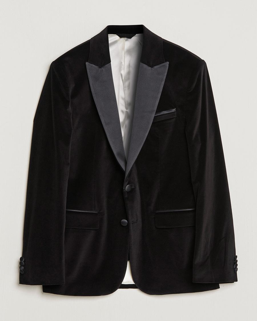 Uomini | Blazers | J.Lindeberg | Lenny Velvet Blazer Black