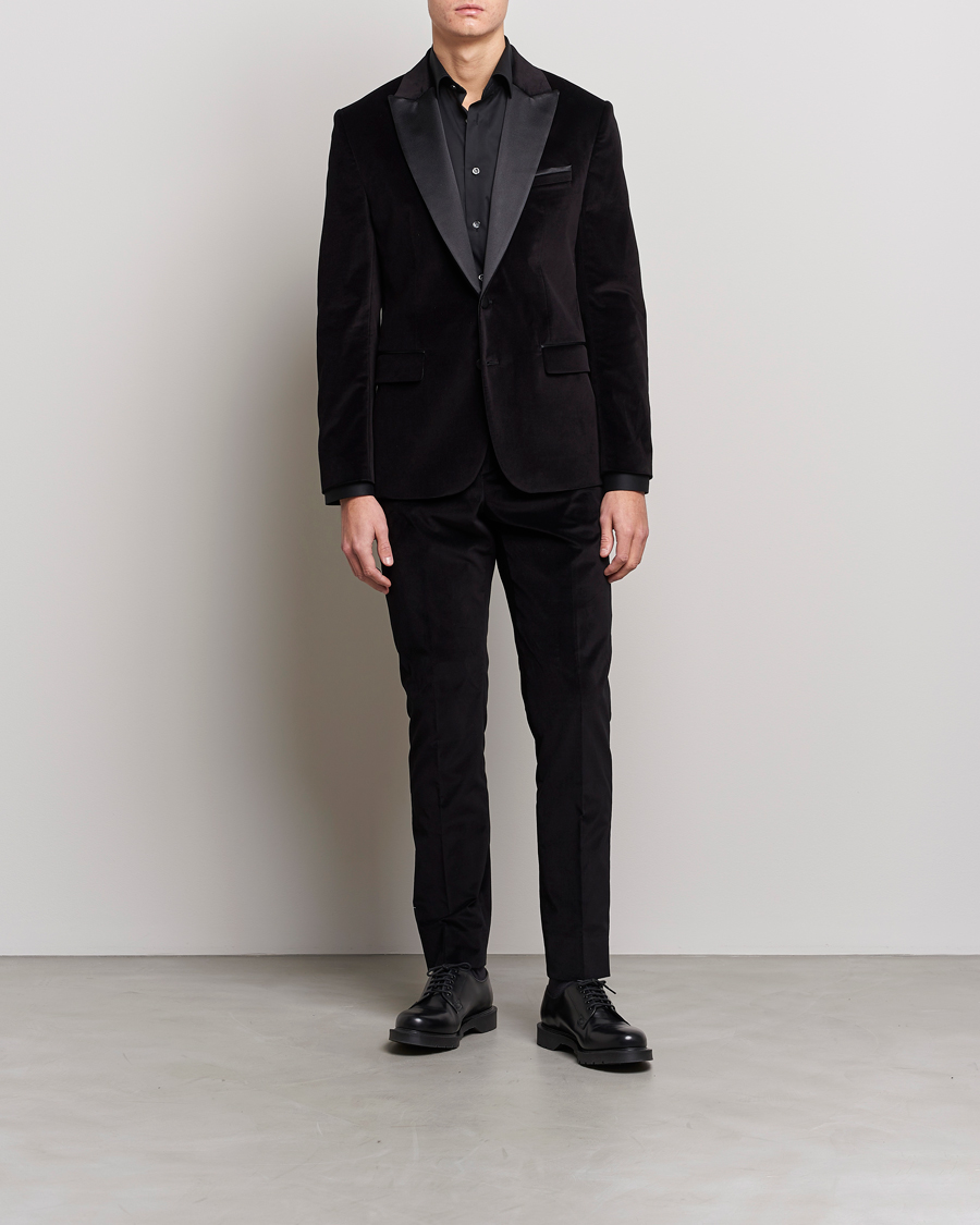 Uomini | Blazers | J.Lindeberg | Lenny Velvet Blazer Black