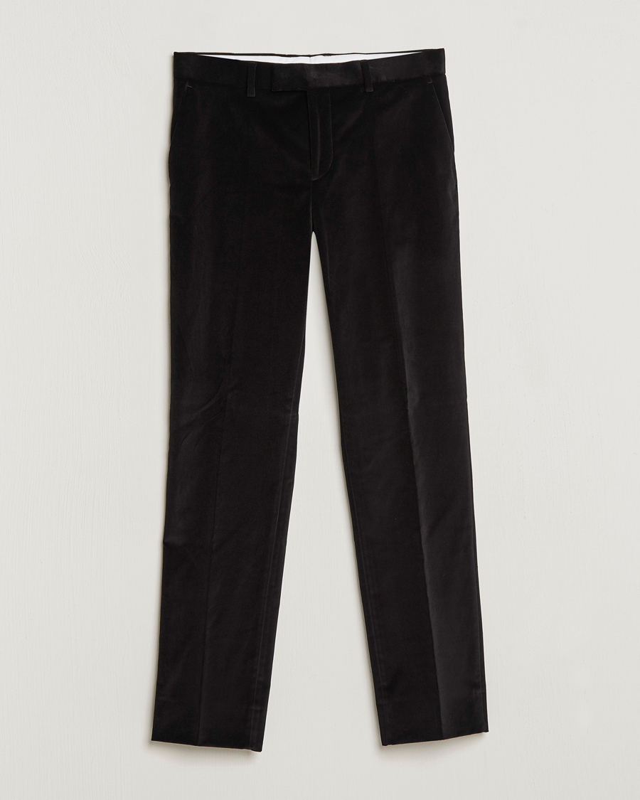Uomini | Pantaloni | J.Lindeberg | Liam Velvet Trousers Black