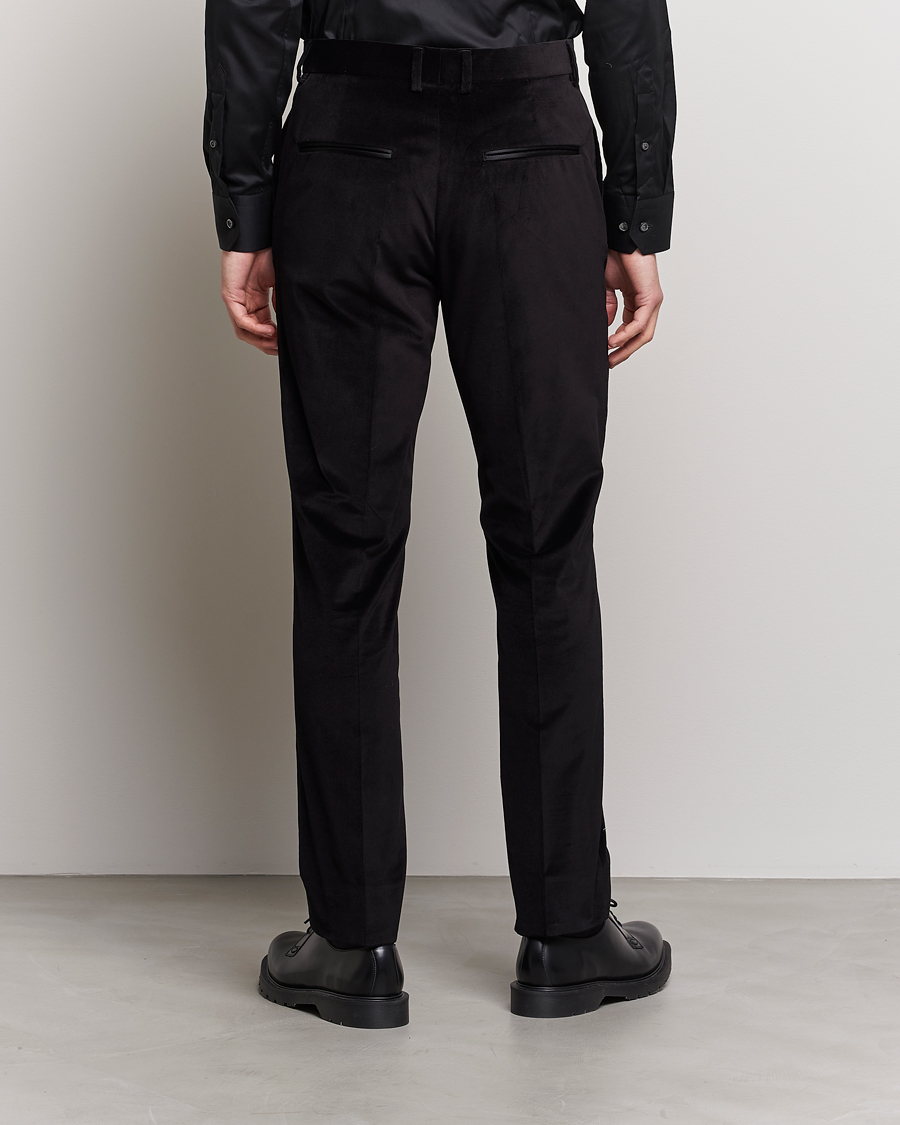 Uomini | Pantaloni | J.Lindeberg | Liam Velvet Trousers Black
