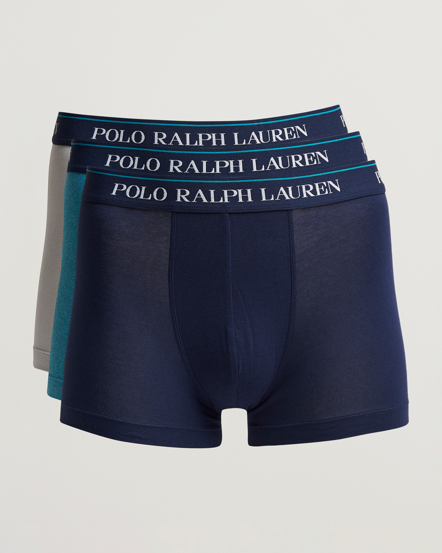 Uomini | Biancheria intima | Polo Ralph Lauren | 3-Pack Trunk Grey/Peacock/Navy