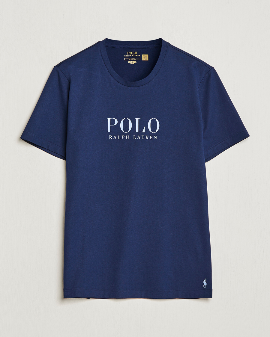 Uomini | T-shirt | Polo Ralph Lauren | Cotton Logo Crew Neck T-Shirt Navy