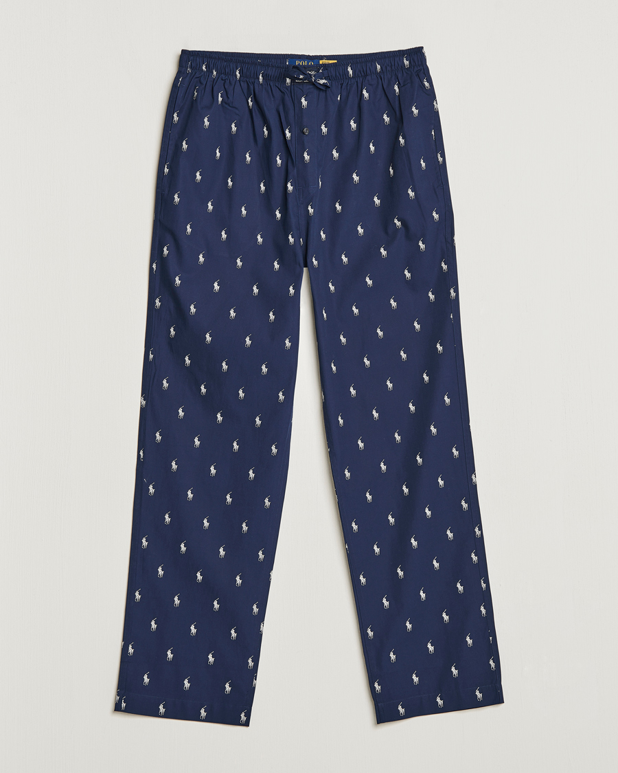 Uomini | Accappatoi & Pigiami | Polo Ralph Lauren | Cotton Printed Pony Pyjama Pants Navy