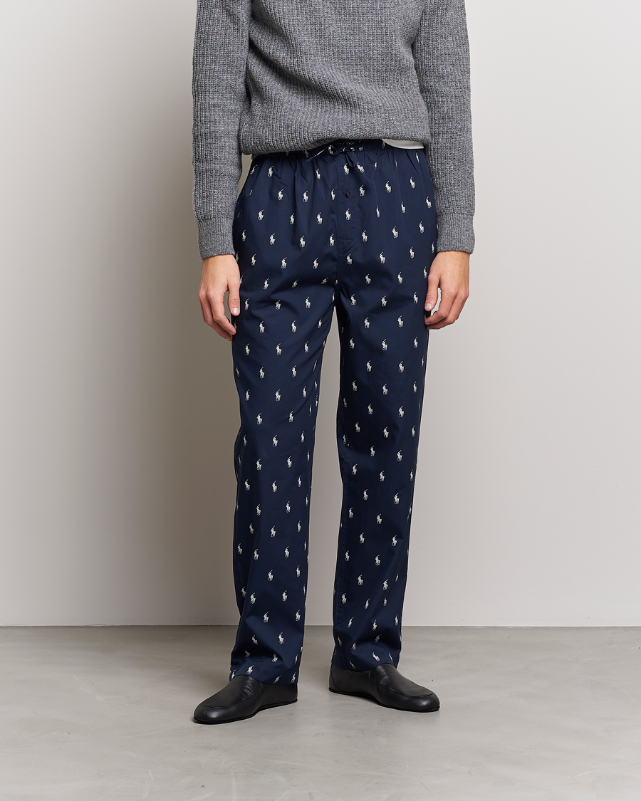 Uomini | Accappatoi & Pigiami | Polo Ralph Lauren | Cotton Printed Pony Pyjama Pants Navy