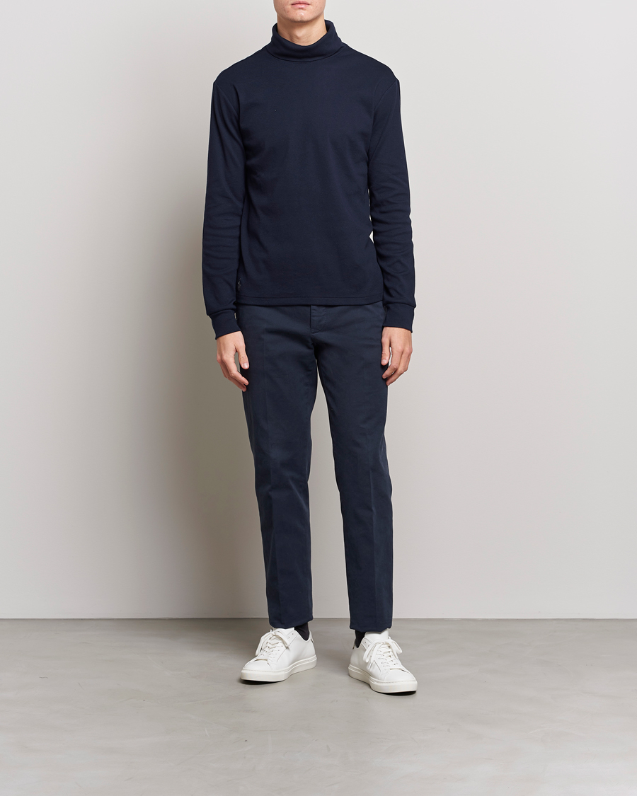 Uomini | Maglieria | Polo Ralph Lauren | Rib Knitted Polo Aviator Navy