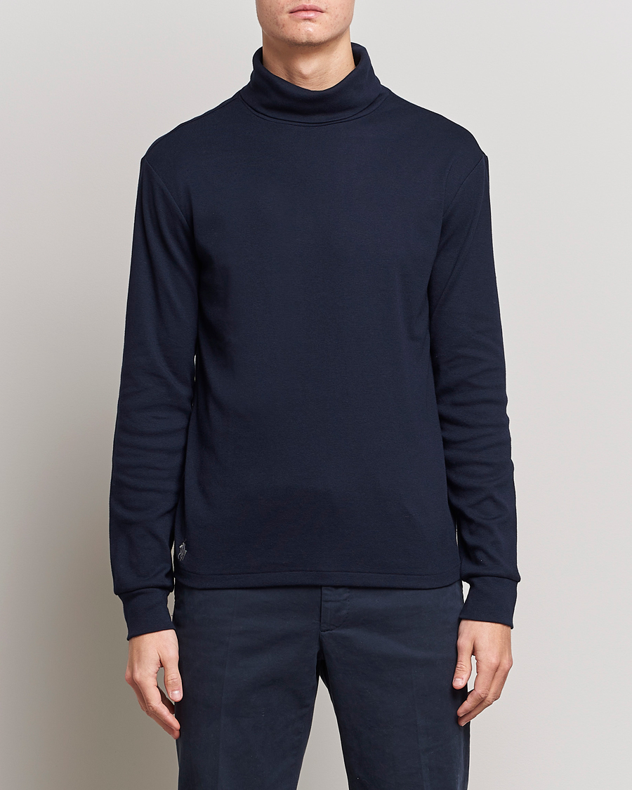 Uomini | Maglieria | Polo Ralph Lauren | Rib Knitted Polo Aviator Navy