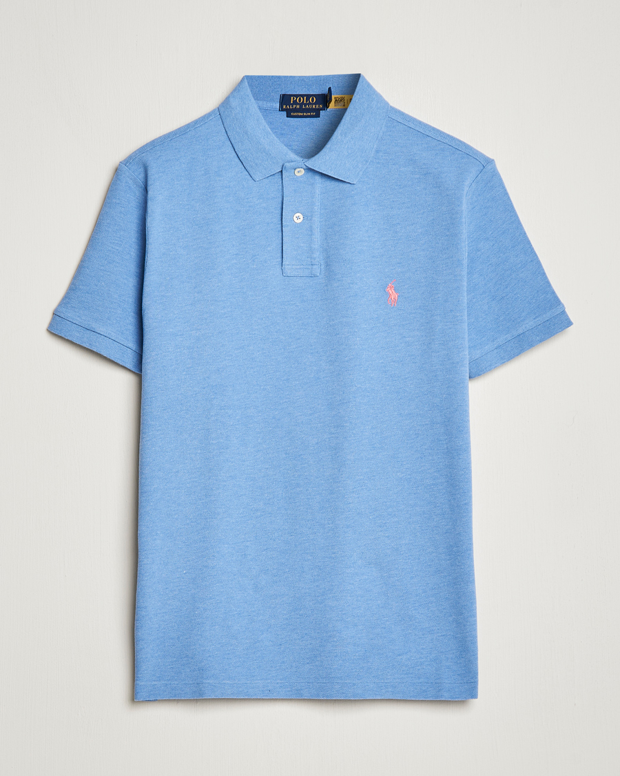 Uomini | Polo | Polo Ralph Lauren | Custom Slim Fit Polo Soft Royal Heather