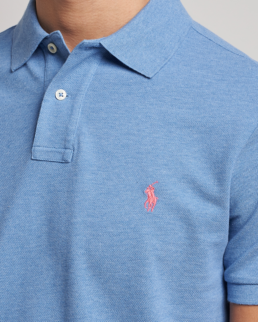 Uomini | Polo | Polo Ralph Lauren | Custom Slim Fit Polo Soft Royal Heather