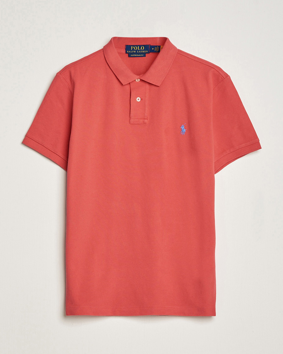 Uomini | Polo | Polo Ralph Lauren | Custom Slim Fit Polo Starboard Red