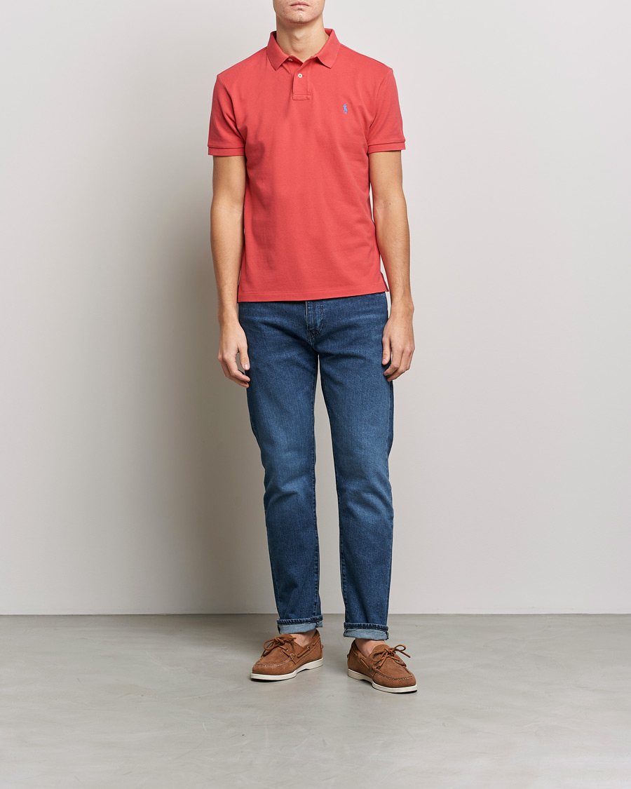 Uomini | Polo | Polo Ralph Lauren | Custom Slim Fit Polo Starboard Red