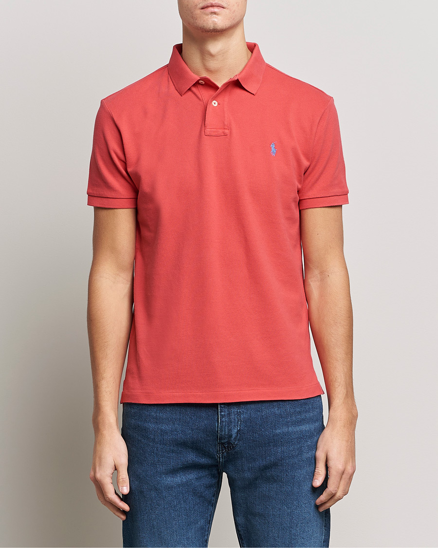 Uomini | Polo | Polo Ralph Lauren | Custom Slim Fit Polo Starboard Red