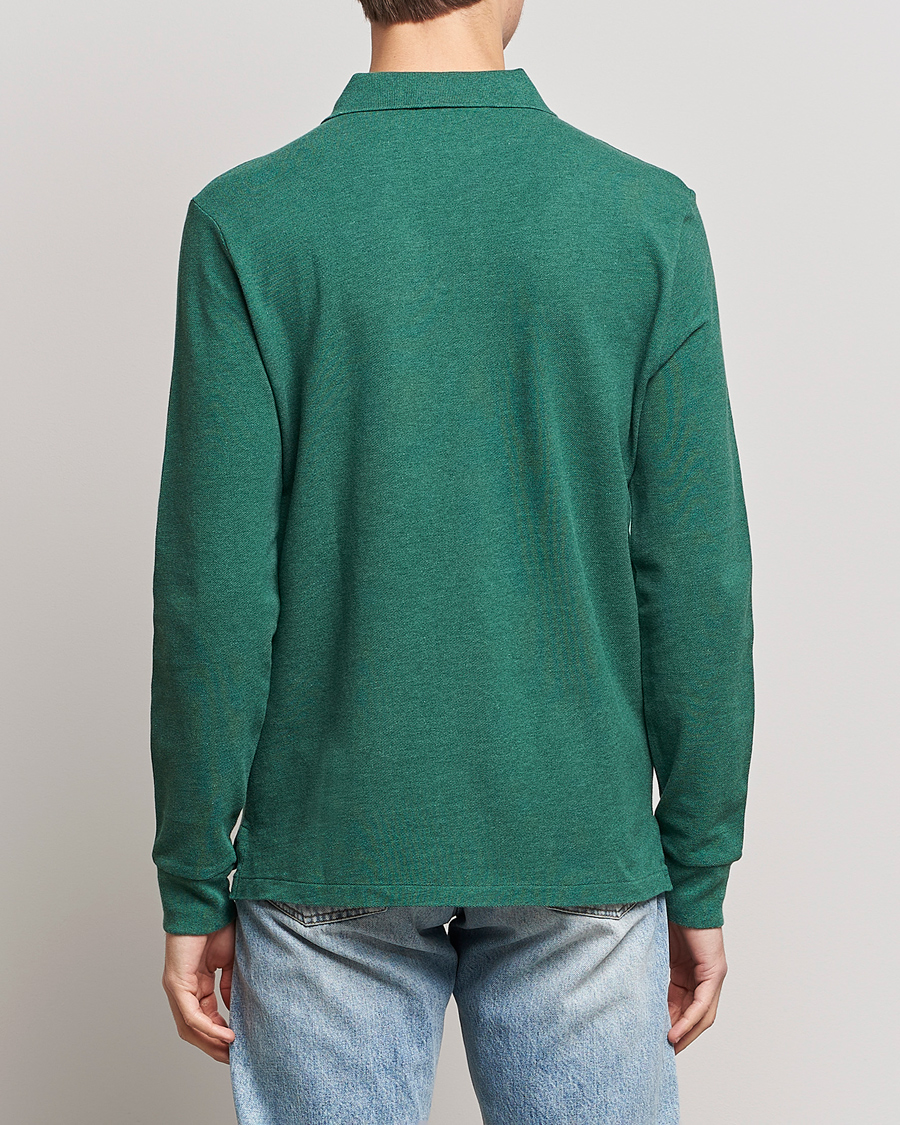 Uomini | Maglieria | Polo Ralph Lauren | Custom Slim Fit Long Sleeve Polo Verano Green Heather