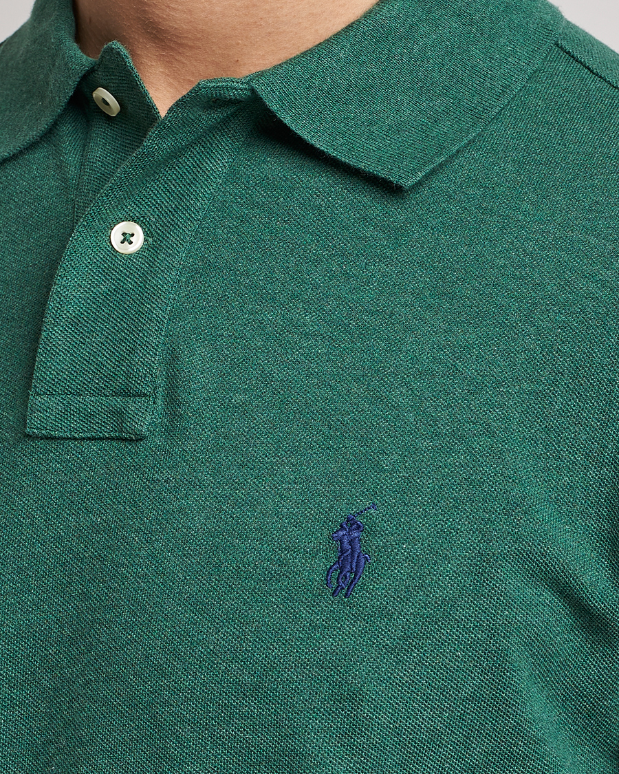 Uomini | Maglieria | Polo Ralph Lauren | Custom Slim Fit Long Sleeve Polo Verano Green Heather