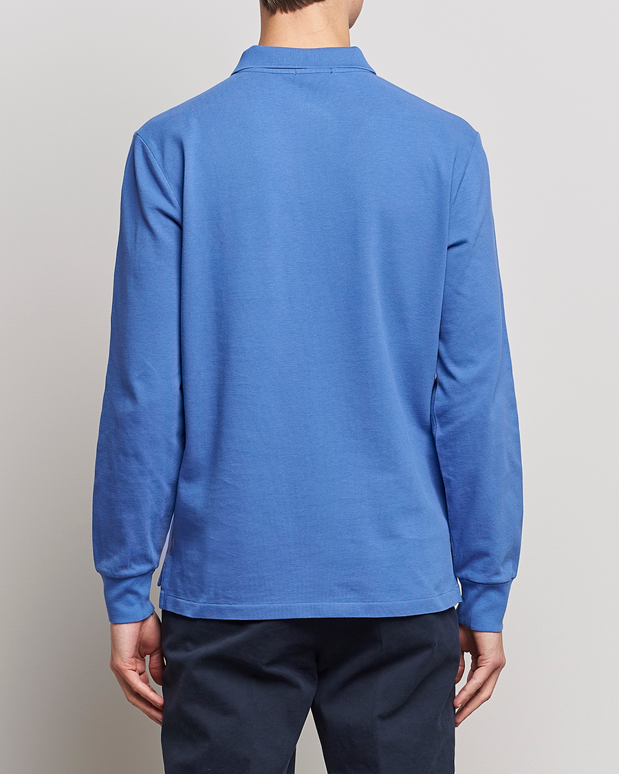 Uomini | Maglieria | Polo Ralph Lauren | Custom Slim Fit Long Sleeve Polo Maidstone Blue