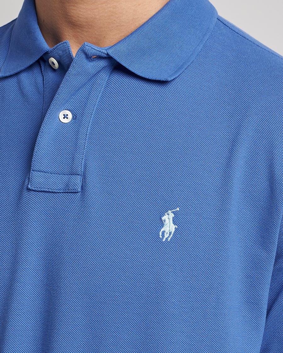 Uomini | Maglieria | Polo Ralph Lauren | Custom Slim Fit Long Sleeve Polo Maidstone Blue