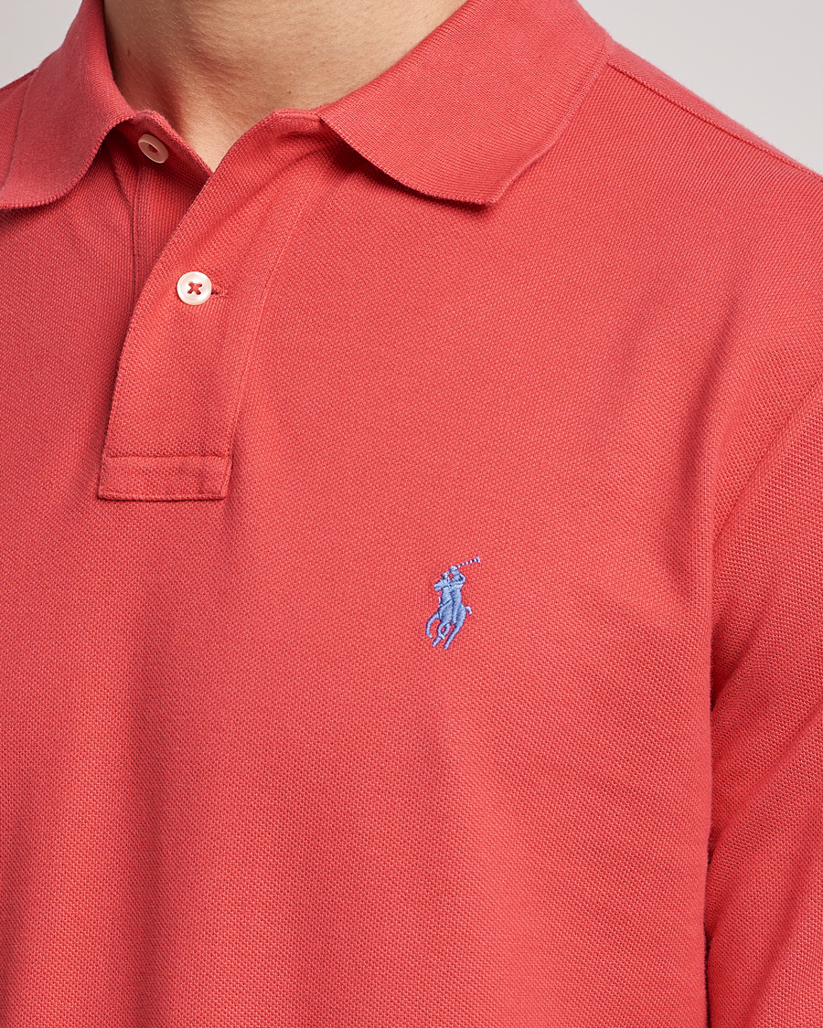 Uomini | Maglieria | Polo Ralph Lauren | Custom Slim Fit Long Sleeve Polo Starboard Red