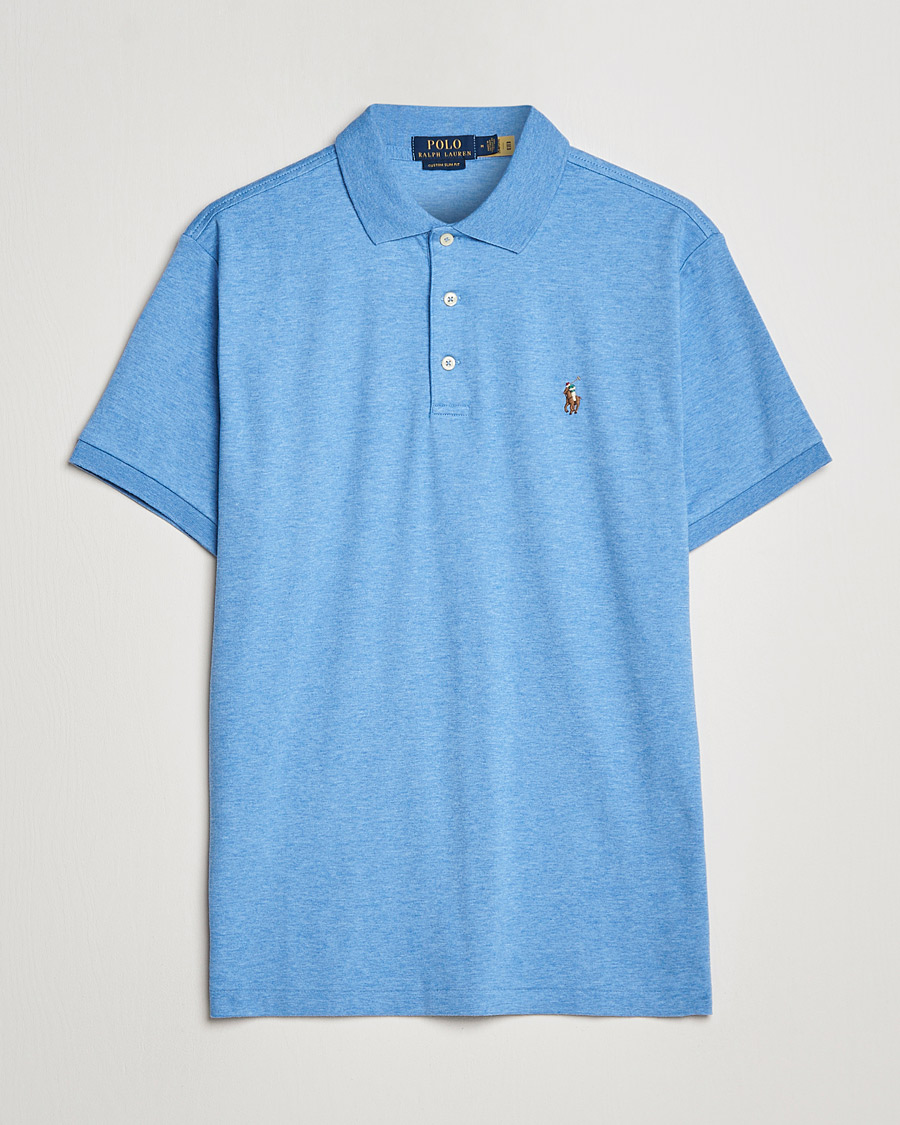 Uomini | Polo | Polo Ralph Lauren | Luxury Pima Cotton Polo Soft Royal Heather