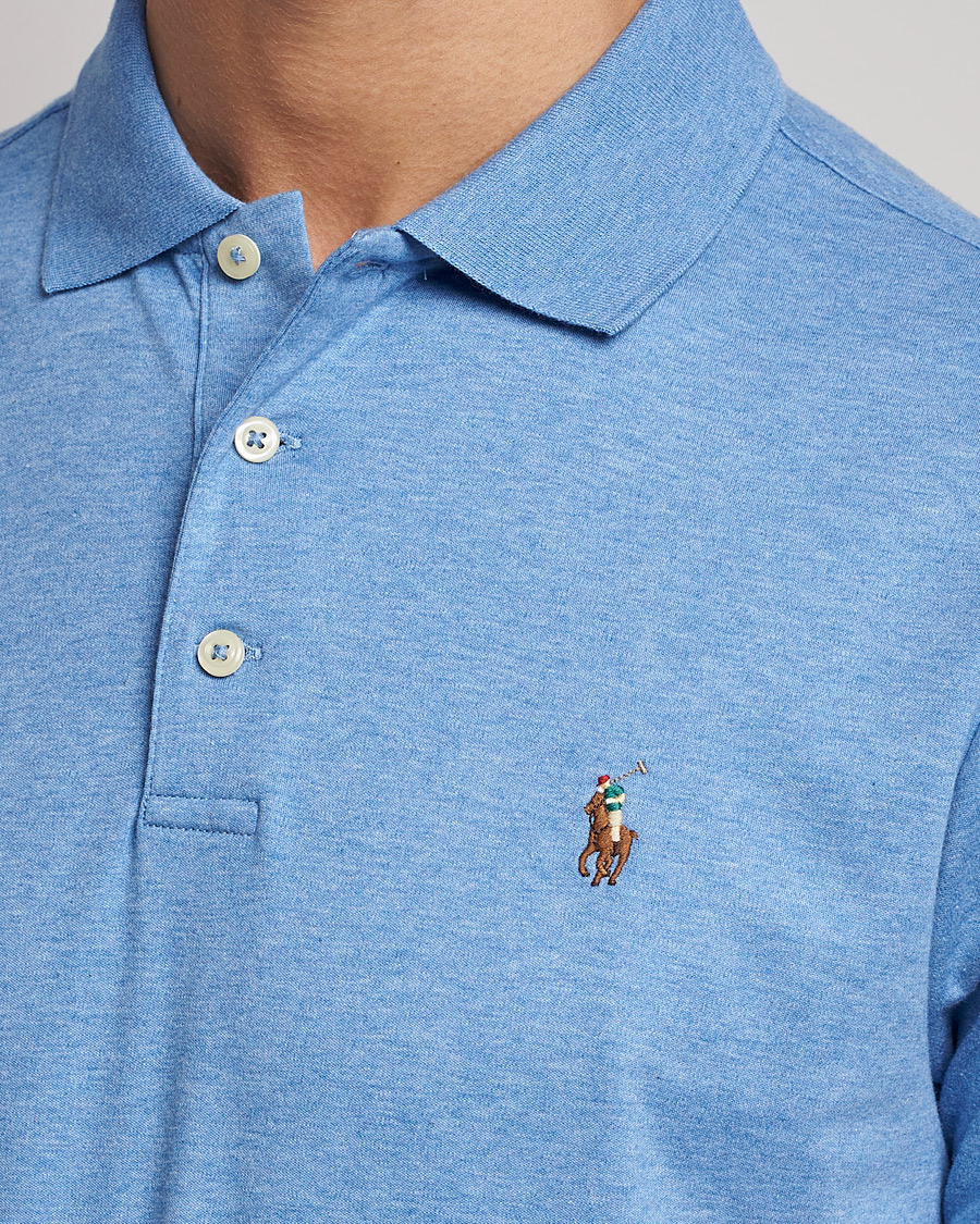 Uomini | Polo | Polo Ralph Lauren | Luxury Pima Cotton Polo Soft Royal Heather