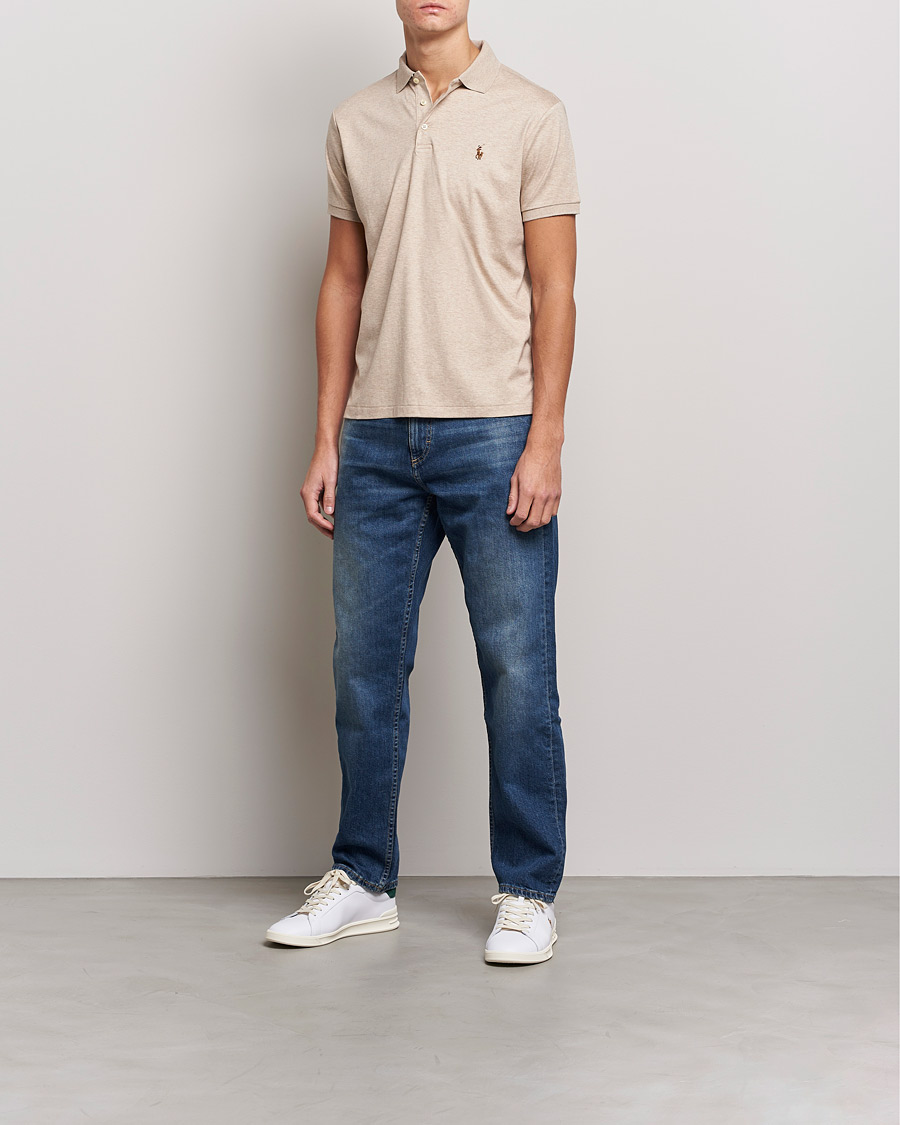 Uomini | Polo | Polo Ralph Lauren | Luxury Pima Cotton Polo Sand Heather