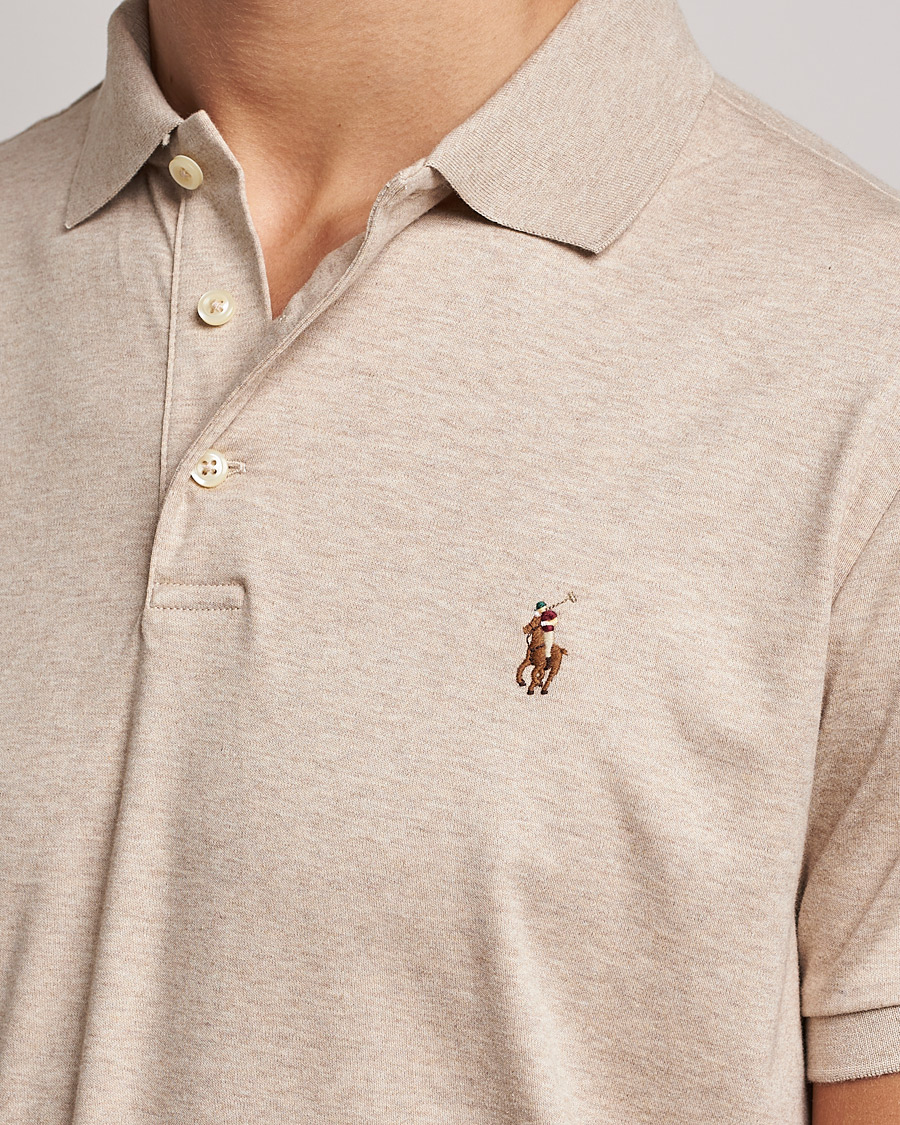 Uomini | Polo | Polo Ralph Lauren | Luxury Pima Cotton Polo Sand Heather